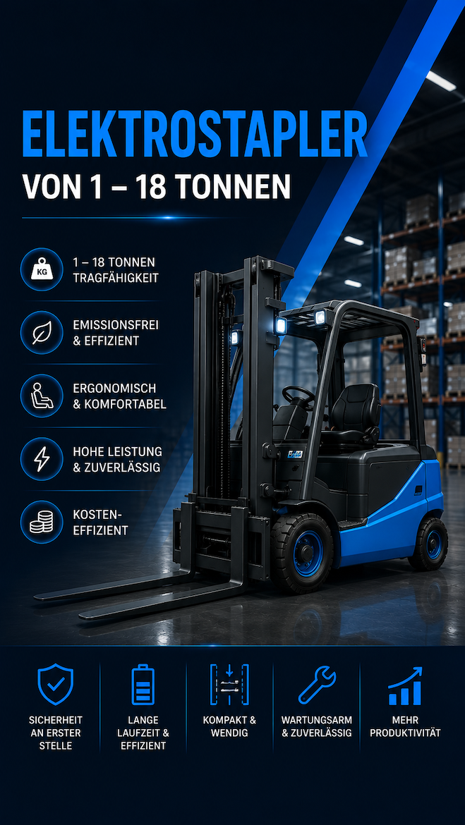 Forklift Service Tissen anbieter für gebrauchte Elektrostapler von 1-18 Tonnen mit Gewährleistung. Export möglich